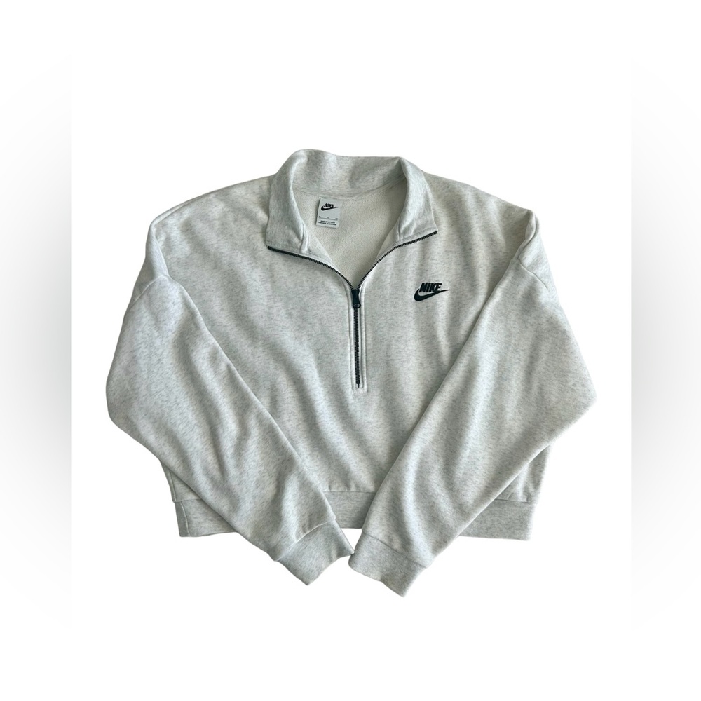 Nike Cropped Half Zip Sweatshirt